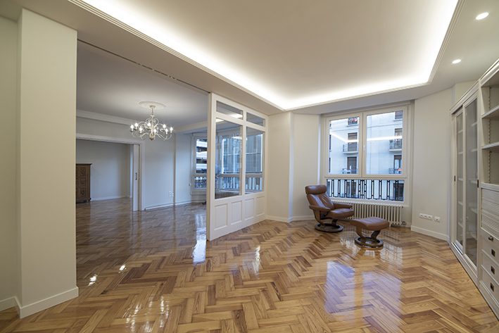 Proyecto de reforma integral de una vivienda completa en la céntrica calle Roncesvalles de Pamplona (Navarra).