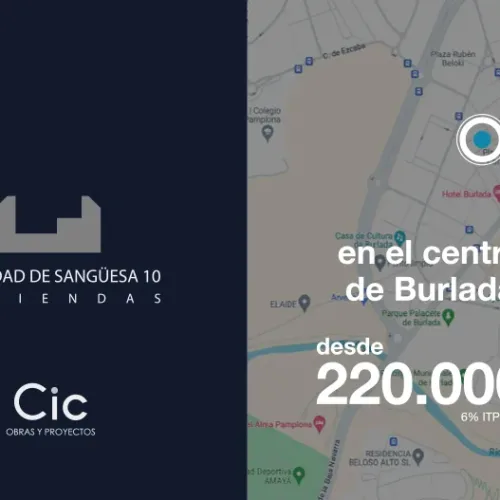 Promoción Merindad de Sangüesa de 2 únicas viviendas en el centro de Burlada.